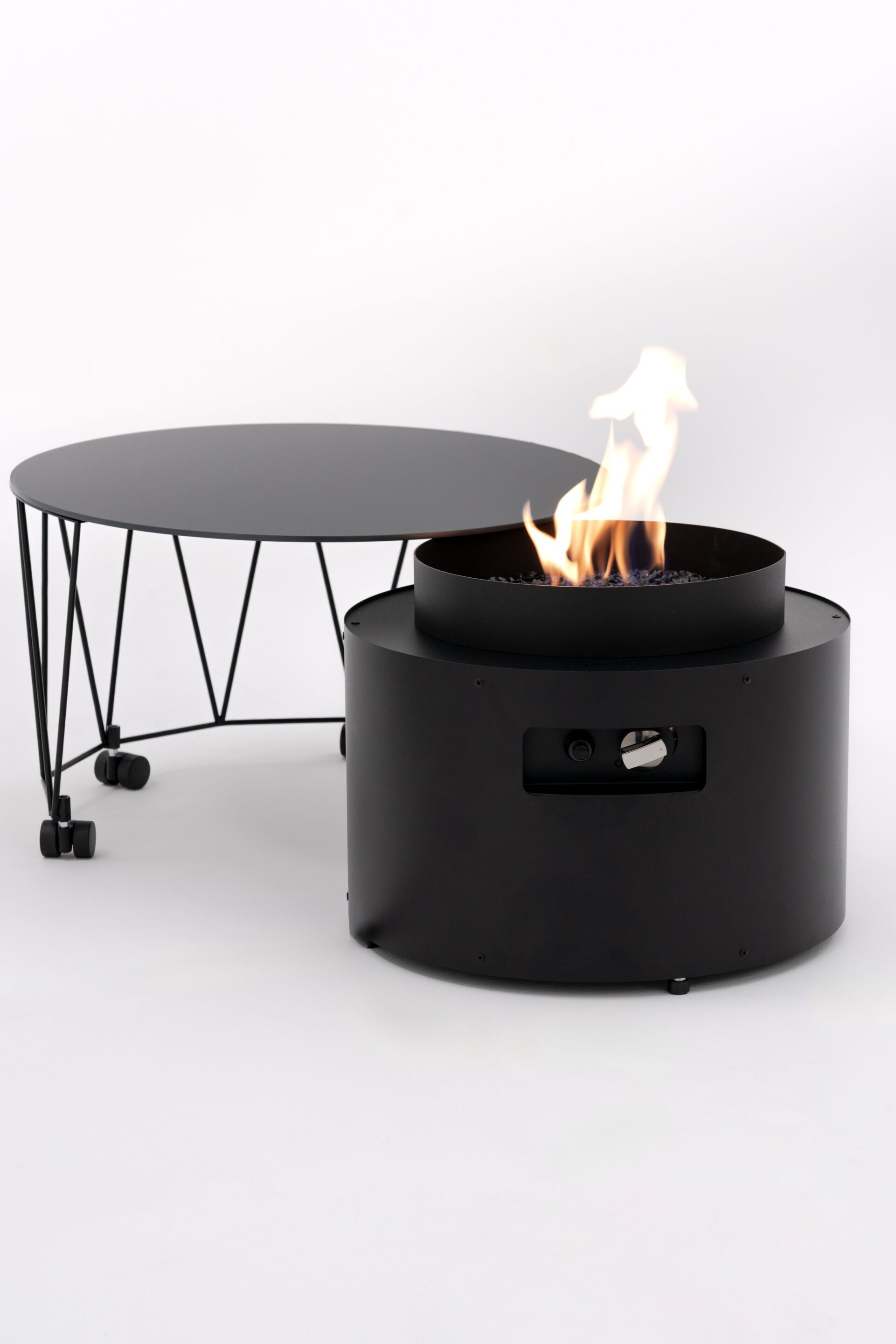 Отдельно стоящий газовый камин Planika DRUM ARCH-00124236