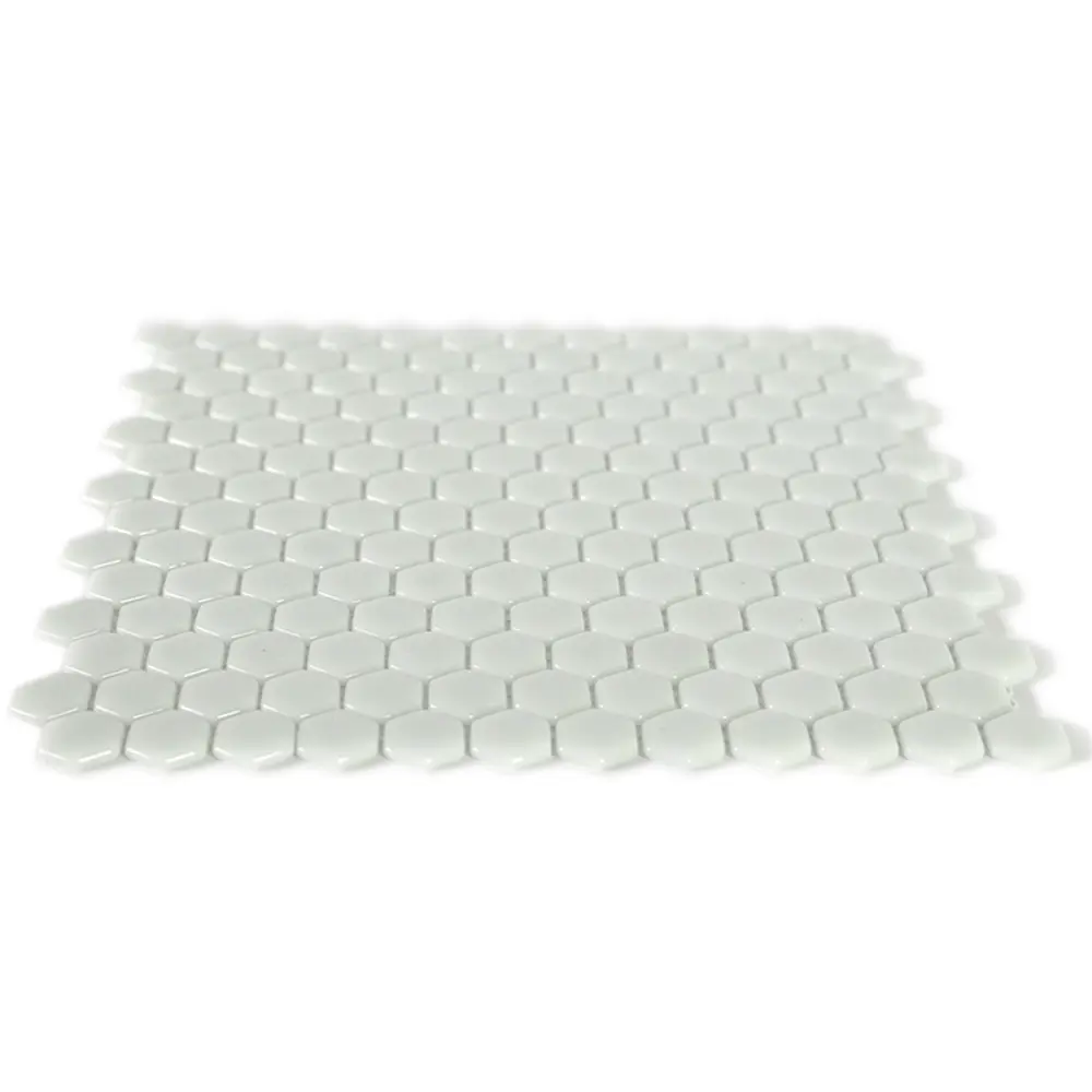 Мозаика стеклянная Natural STP-WH001-HEX 29x29 см цвет белый Santreyd Steppa STLM-2090984 - Вид №4