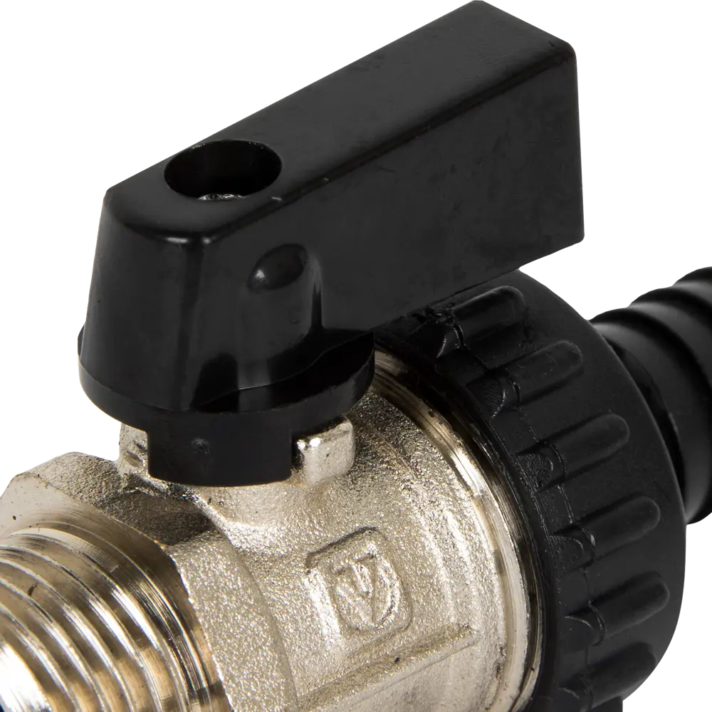 Клапан сливной Valtec 1/2" никелированная латунь, внутренняя-наружная резьба VT.430.N.04 10488628 STLM-2060617  - Вид №2