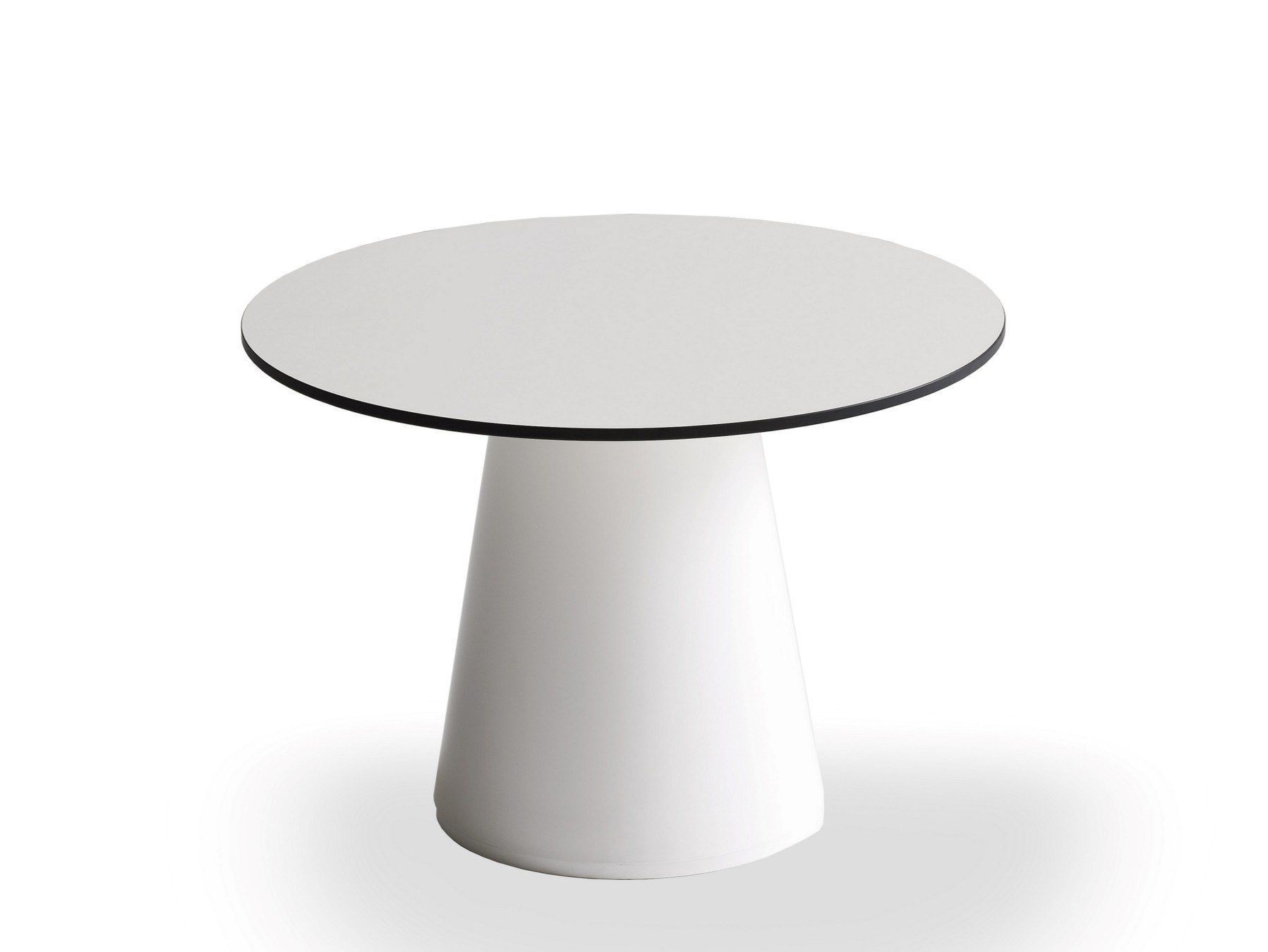 Низкий круглый журнальный столик из инженерного пластика GABER Roller ARCH-00002370