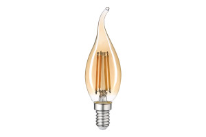 16306825 Светодиодная лампа LED FILAMENT TAIL CANDLE 9W 855Lm E14 2400K GOLD TH-B2119 Thomson