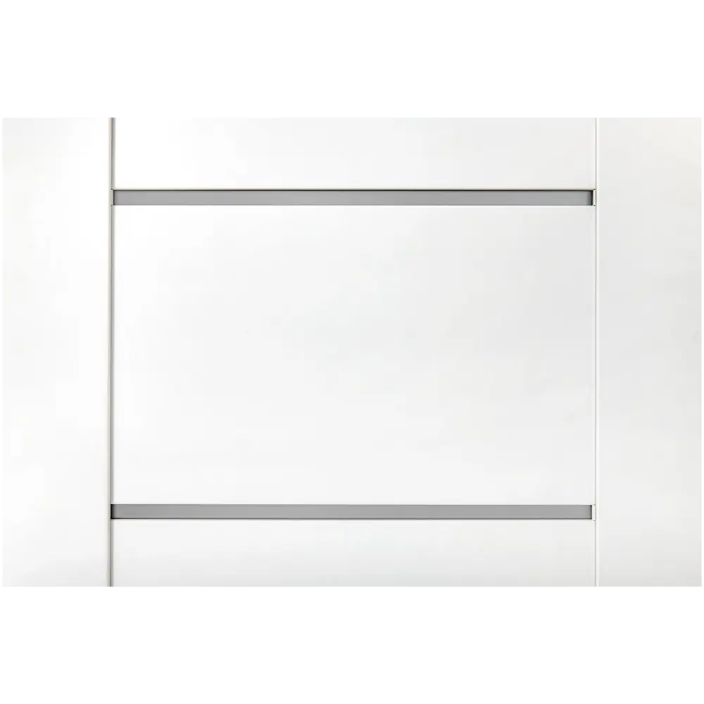 Дверь межкомнатная со стеклом Богема 80x200 см Hardflex цвет белый с замком и петлями PORTIKA STLM-2160718 - Вид №2