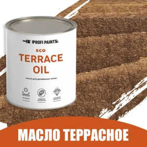 Масло для дерева износостойкое Profipaints Eco Terrace Oil 2.7 л Тёмный дуб