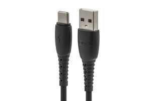 17858659 USB-кабель AM-Type-C 2 метра, 5A, ПВХ, чёрный 23750-BC-026tBK BYZ