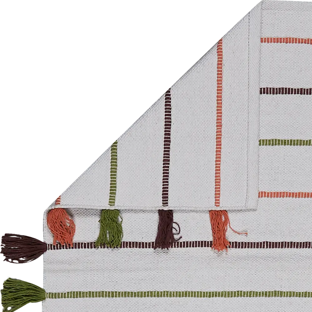 Коврик Inspire декоративный хлопок JACU 60x180 см с бахромой цвет разноцветный 85077923 STLM-2181256  - Вид №4