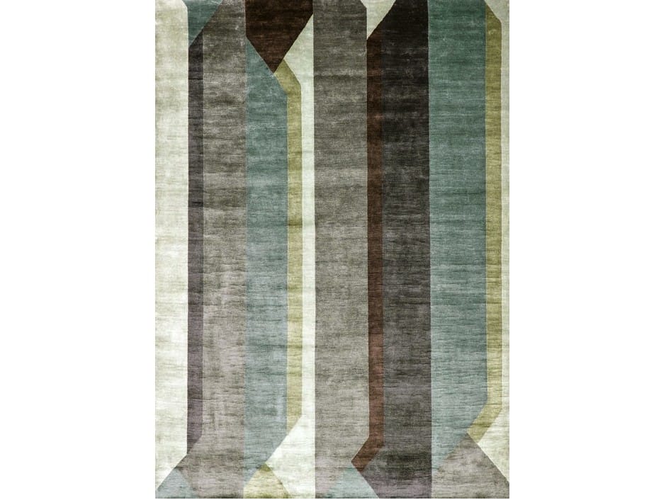 Ковер ручной работы из бамбукового волокна Sirecom Tappeti композиции ARCH-00083064 - Вид №1