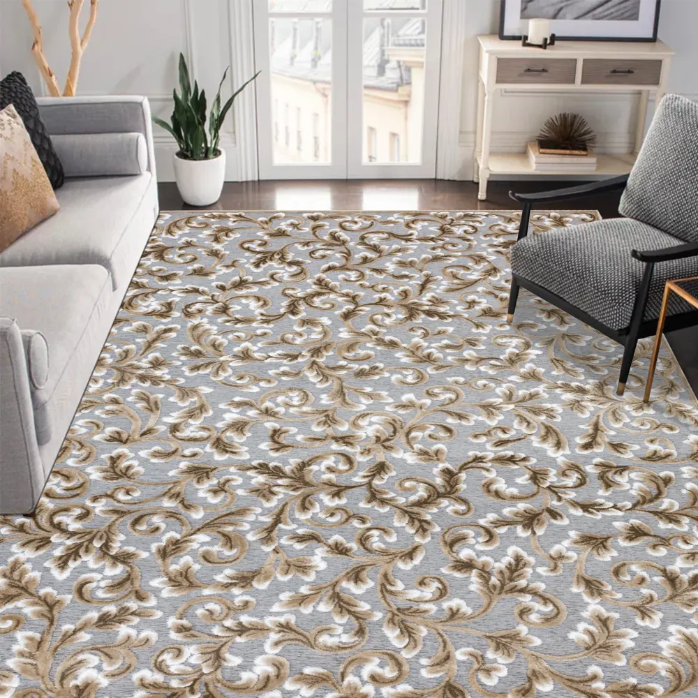 Santreyd Шенилл: Бежевый ковер для уютного интерьера 200x300 см 89395526 STLM-1443489