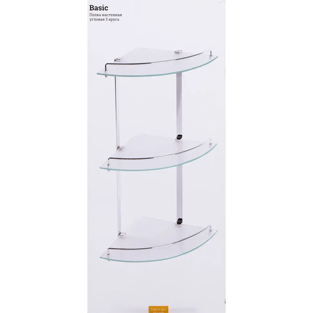 Полка для ванной Verran Basic угловая трёхъярусная STLM-2030897 - Вид №3