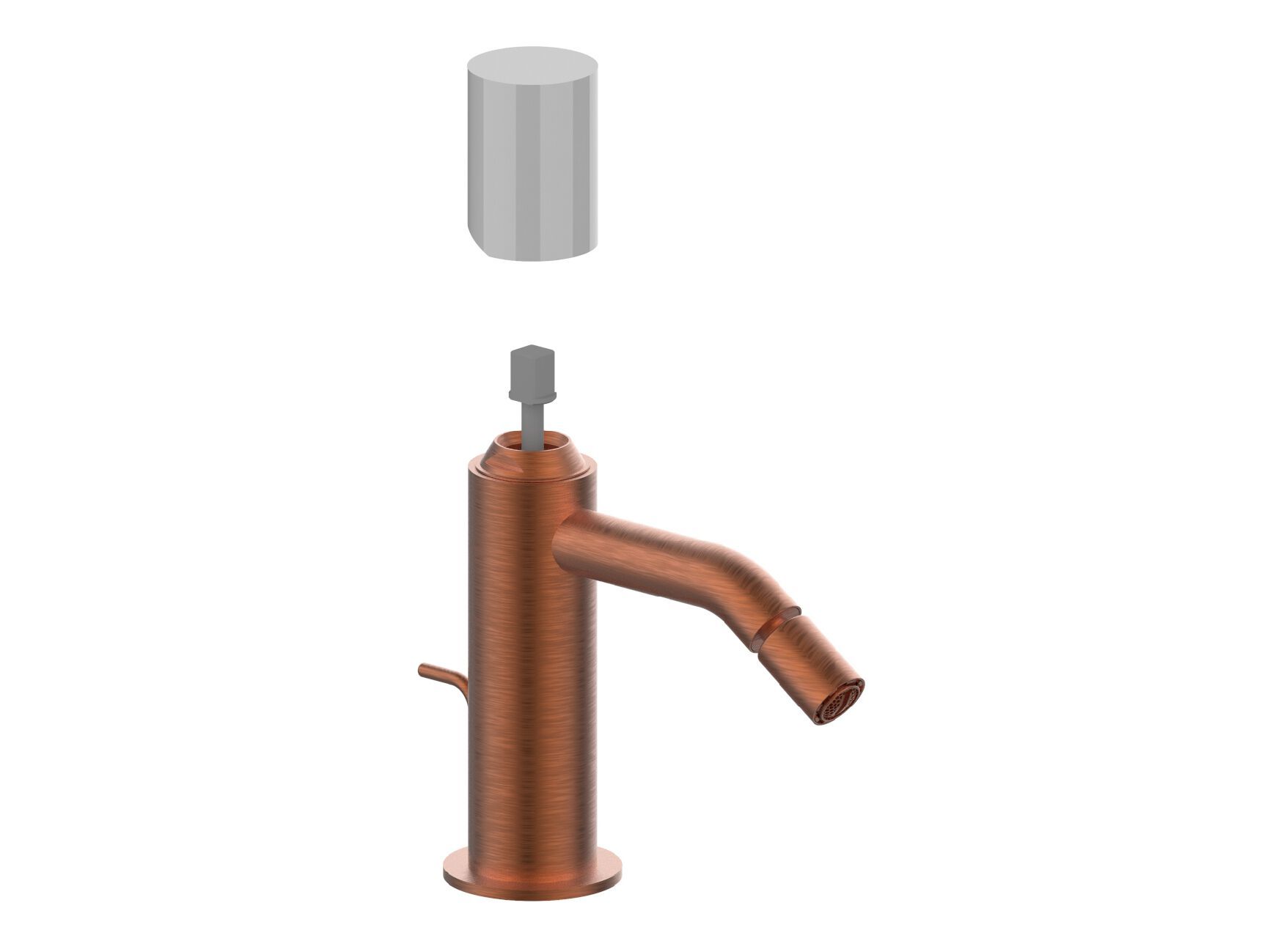 Смеситель для биде из нержавеющей стали с автоматическим сливом Rubinetterie Frattini Pepe XLS 316 ARCH-00115600