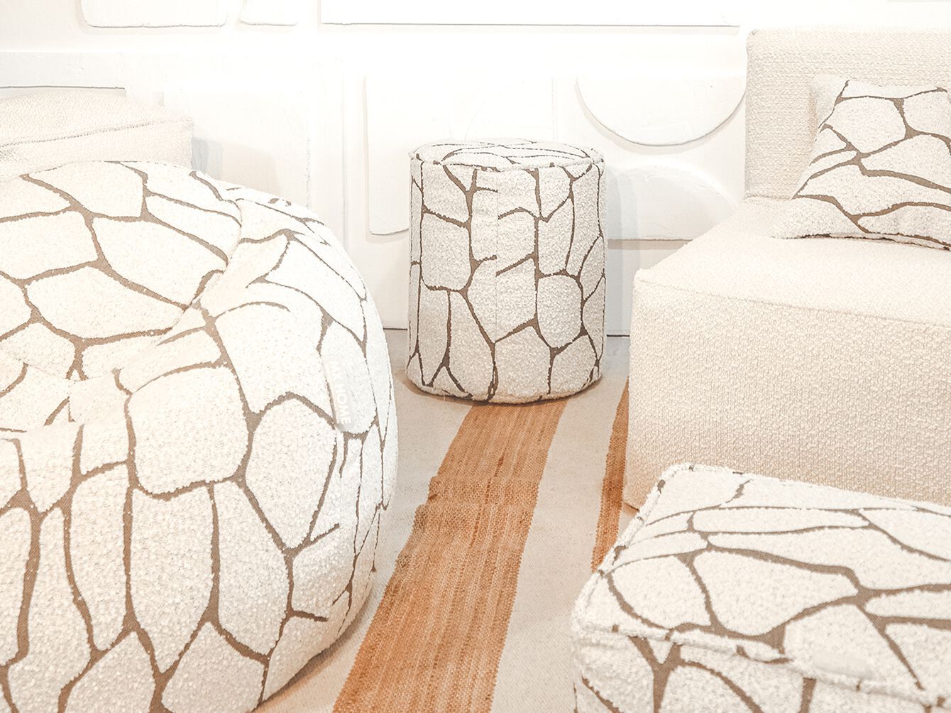 Круглый шерстяной пуф MX HOME T-LBD ARCH-00052826 - Вид №1