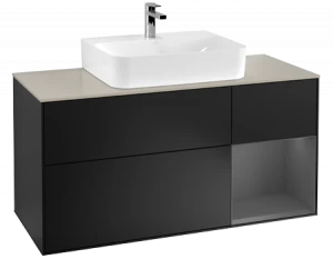 Villeroy&Boch Тумба под раковину Прямоугольная версия F173GKPD Finion Black Matt Lacquer