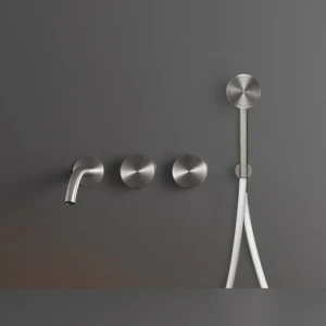 Настенный 2 смесители, установленные для ванной с носиком L. 170 мм и круглые ручной душ диаметр 65 мм  GIO94 CEADESIGN