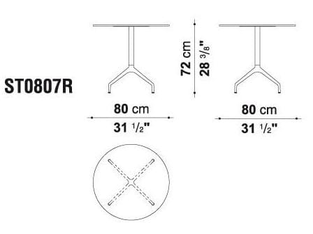 Круглый журнальный столик для контракта B&B Italia Project ARCH-00073921 - Вид №2