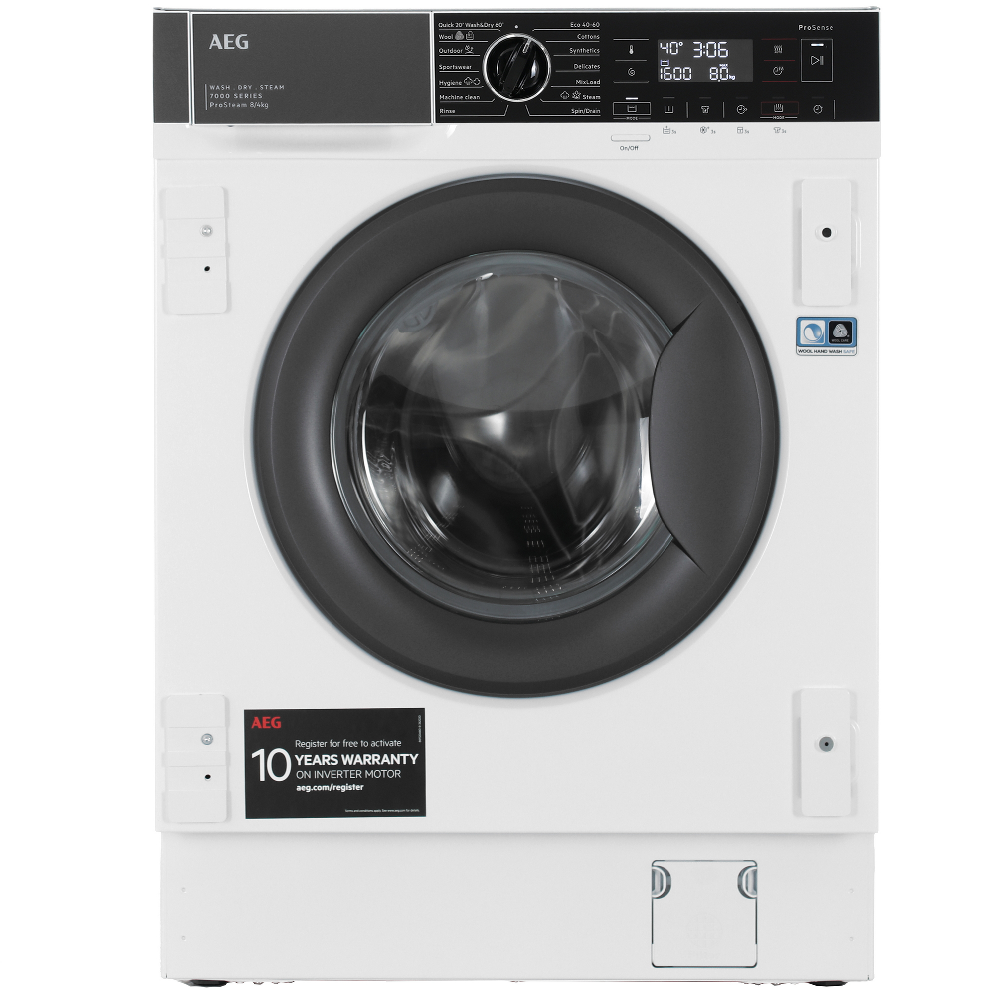 9136689 Встраиваемая стирально-сушильная машина AEG L7WBE68SI STDN-0147523