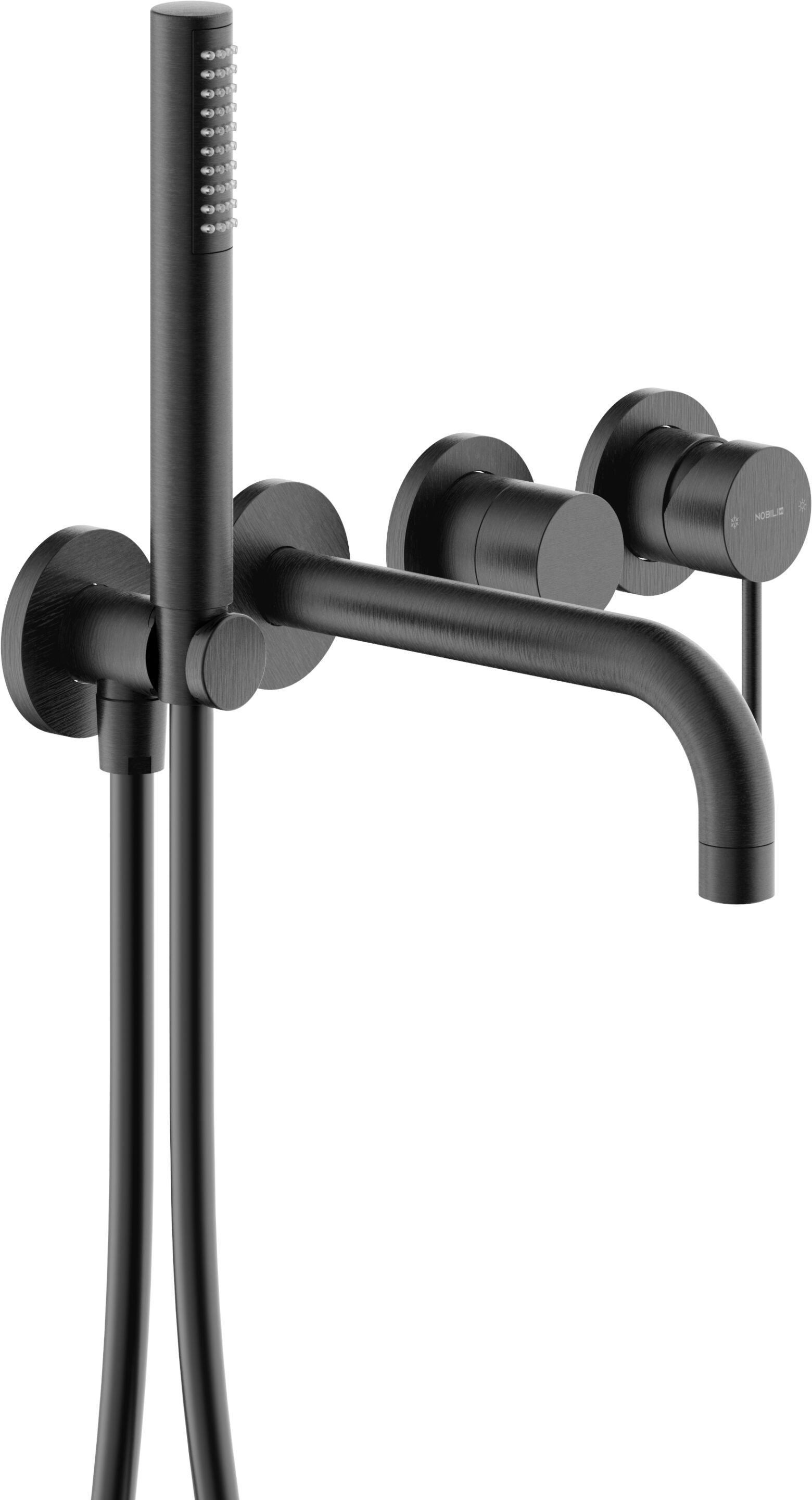 Настенный однорычажный смеситель для ванны с ручным душем Nobili Velis ARCH-00047097 - Вид №7