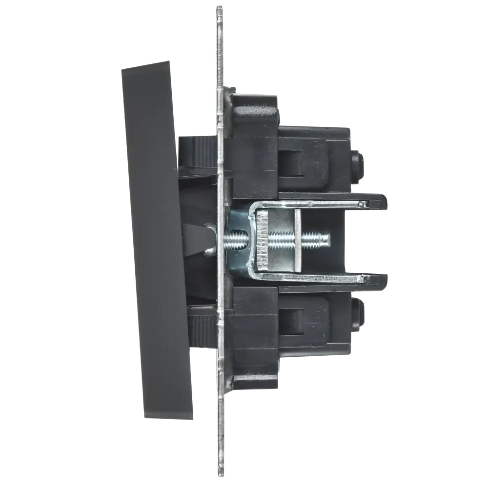 Переключатель встраиваемый перекрестный IEK Brite 2 клавиши цвет графитовый STLM-2120186 - Вид №4