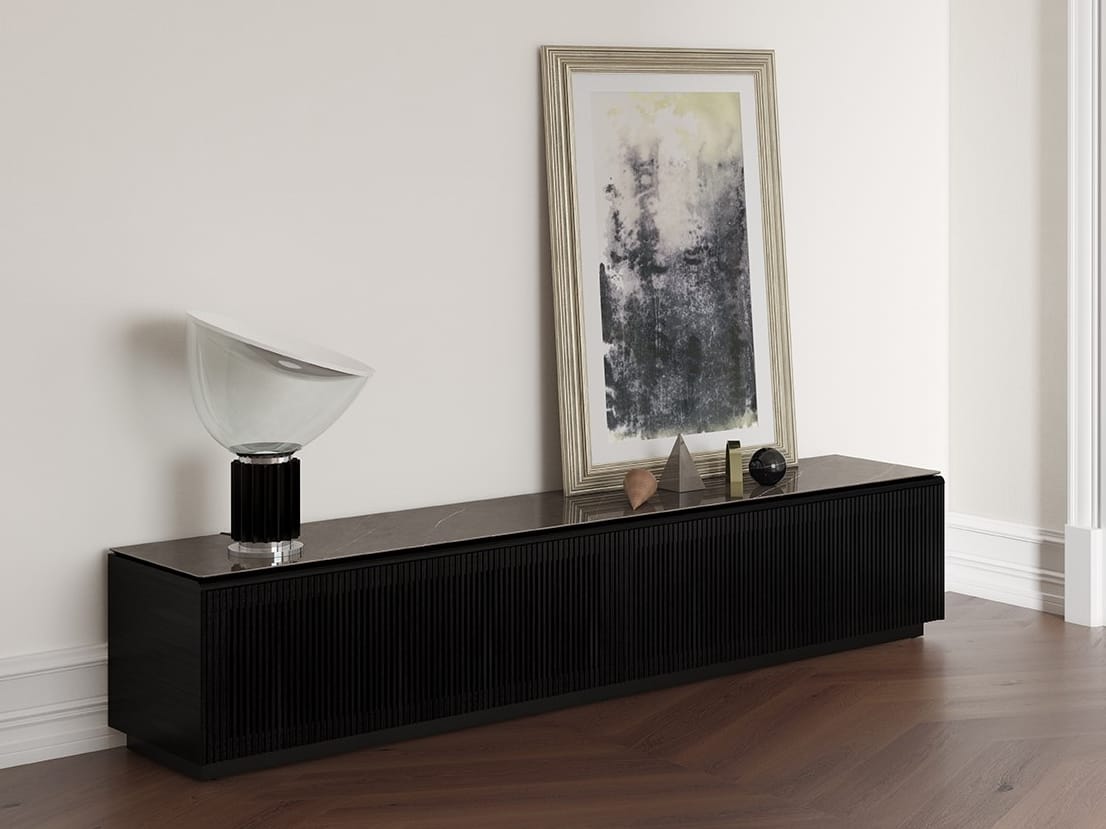 Деревянный шкаф для телевизора с откидными дверцами Punt Мальме ARCH-00024058 - Вид №5