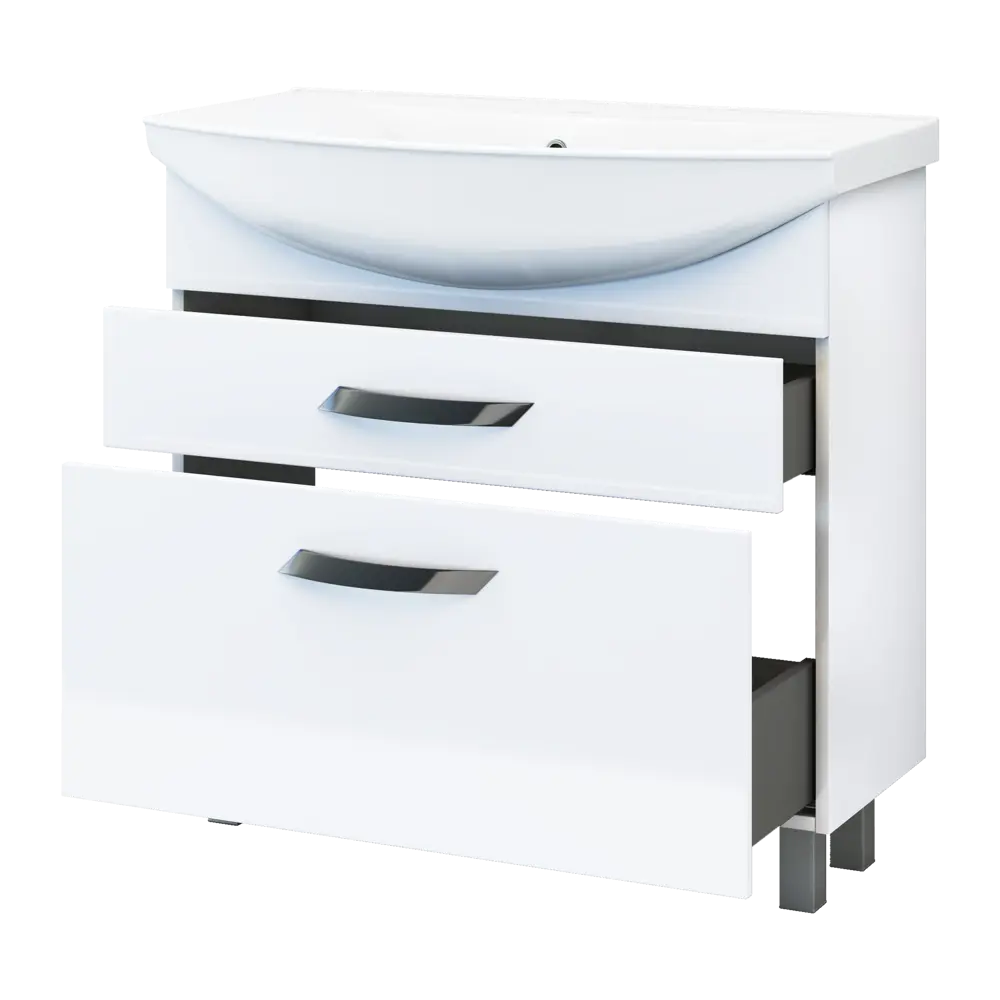 Тумба под раковину Vigo Moss 85 см, цвет белый STLM-2206355 - Вид №2