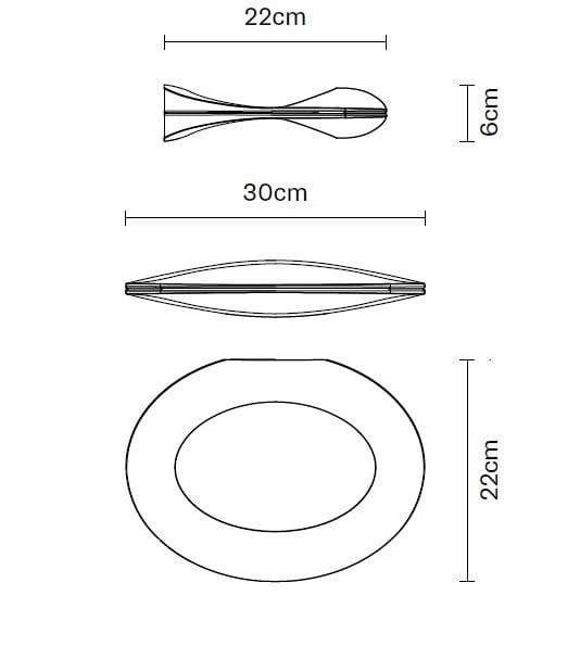 Алюминиевый настенный светильник Fabbian ENCK ARCH-00071108