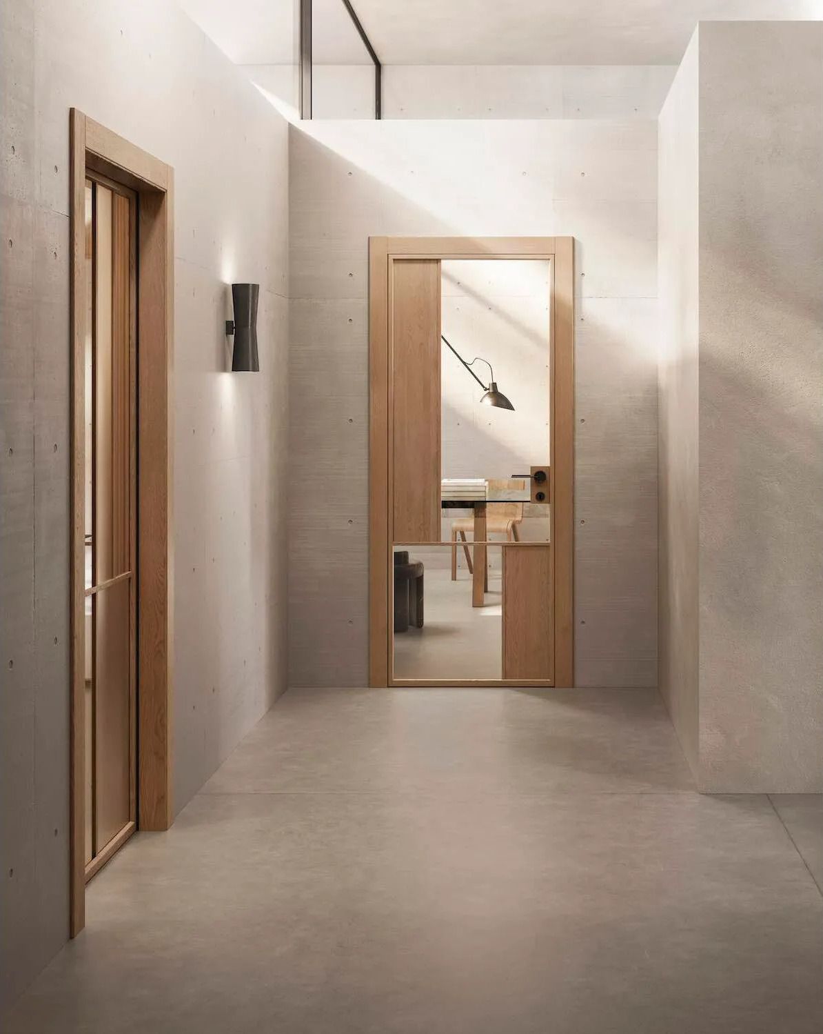 Деревянные и стеклянные распашные двери GAROFOLI нас ARCH-00131279 - Вид №2