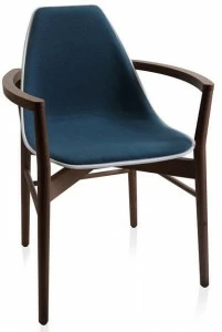 ALMA DESIGN Мягкое деревянное кресло с подлокотниками X chair 1087