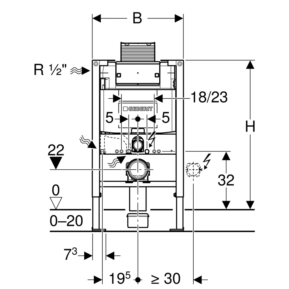 Инсталляция для подвесного унитаза Duofix Omega Geberit STLM-2179180 - Вид №4