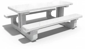 ENCHO ENCHEV - ETE Бетонный стол для пикника со встроенными скамейками  222