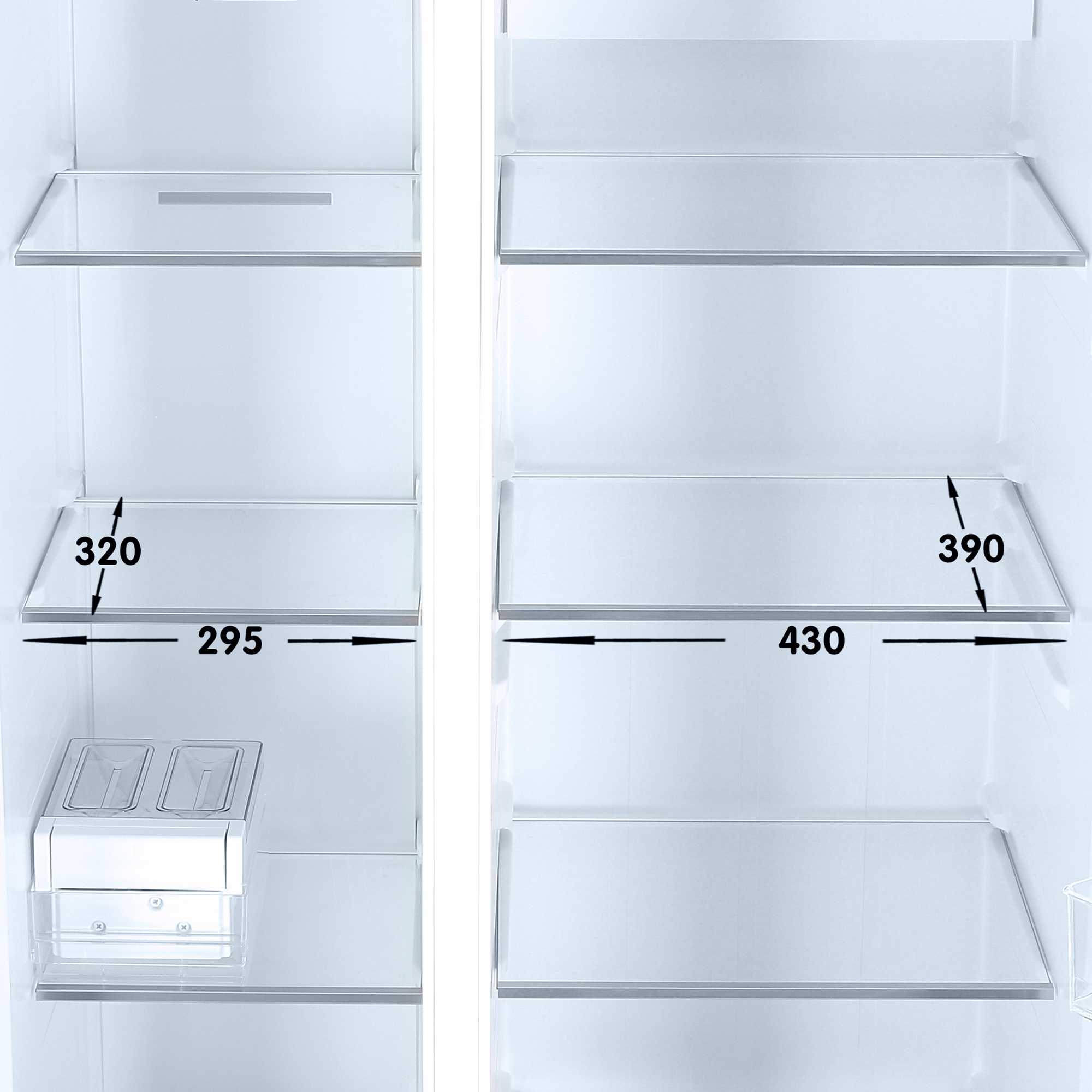 9056600 Холодильник Side by Side   DEXP SBS4-61AMA серый STDN-0037095 - Вид №8