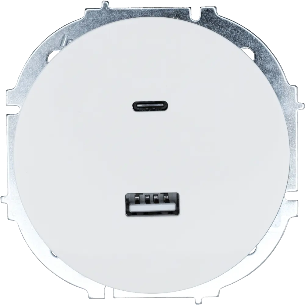 Розетка TC+USB встраиваемая Osen цвет белый LEZARD STLM-2195339 - Вид №2