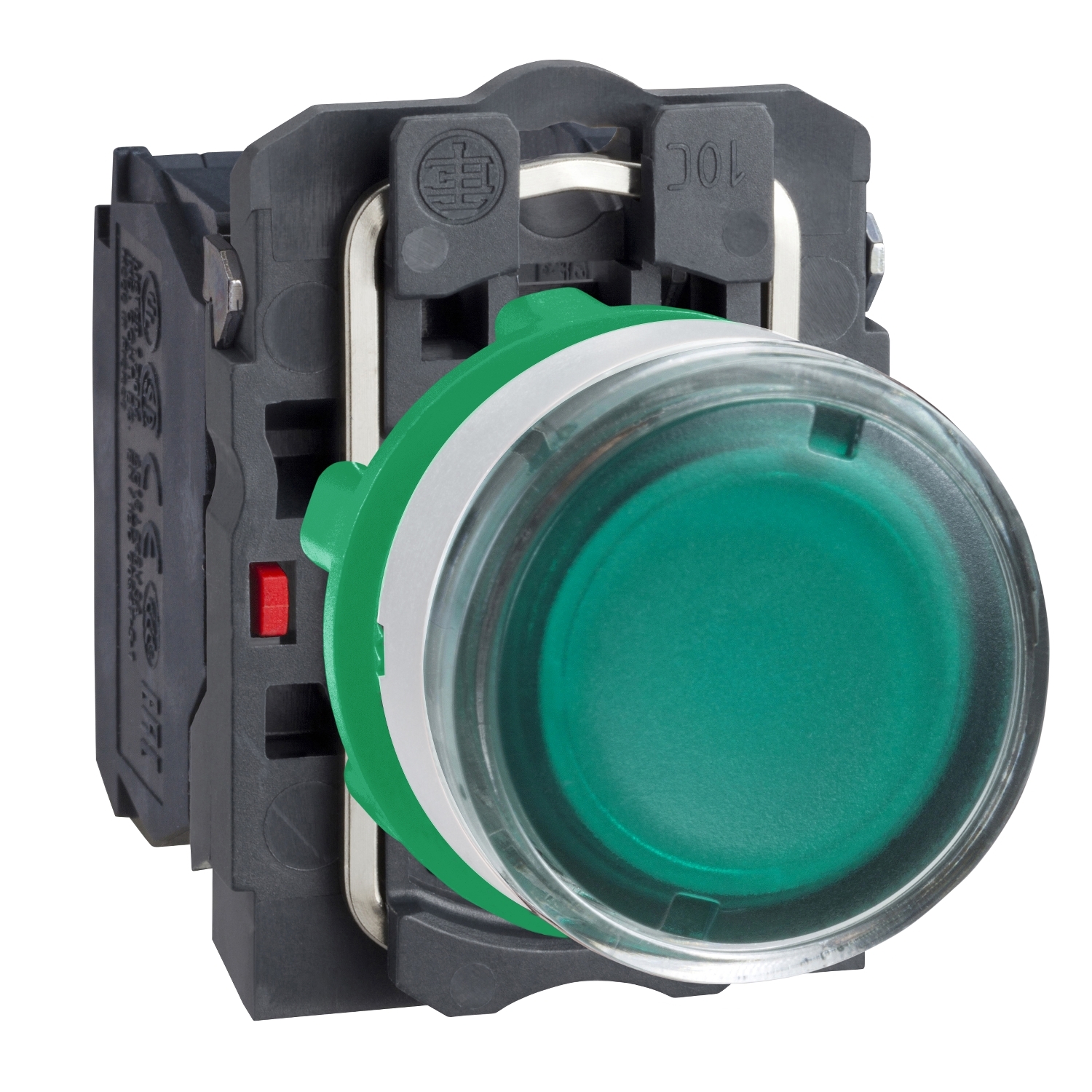 XB5AW33M5C1 КНОПКА 22ММ 230-240В ЗЕЛ. С ПОДСВЕТКОЙ, ЗАПОДЛИЦО, ПЛАСТИК C1 Schneider Electric Harmony XB5 