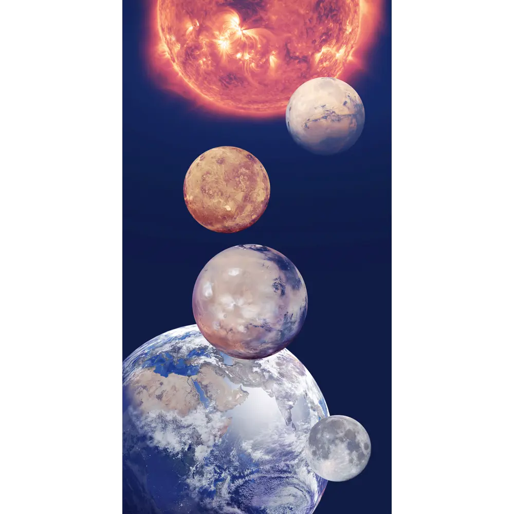 Фотообои «Парад планет», флизелиновые, 130x250 см, E515032 Concept STLM-2136908