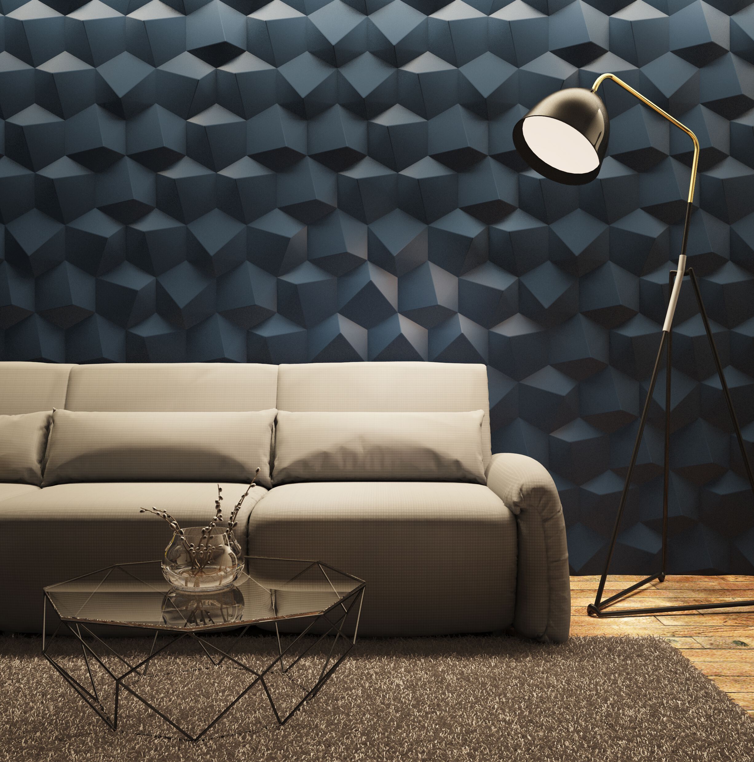 Трехмерное гипсовое покрытие WallDeco M-Modern ARCH-00114771