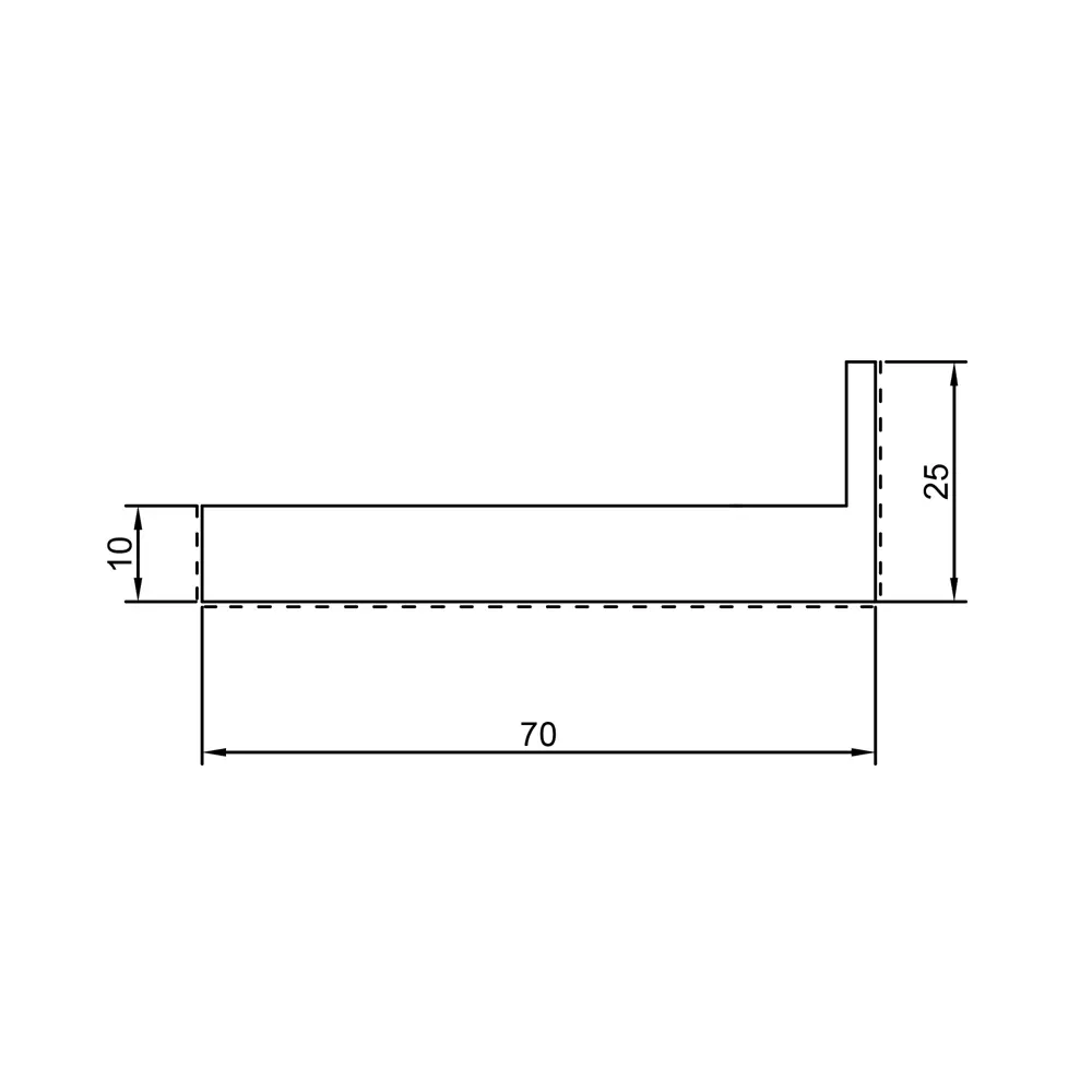 Наличник телескопический Смарт М1/Симпл 2200х70х10 мм финиш-бумага ламинация цвет белый VELLDORIS STLM-2161064 - Вид №3