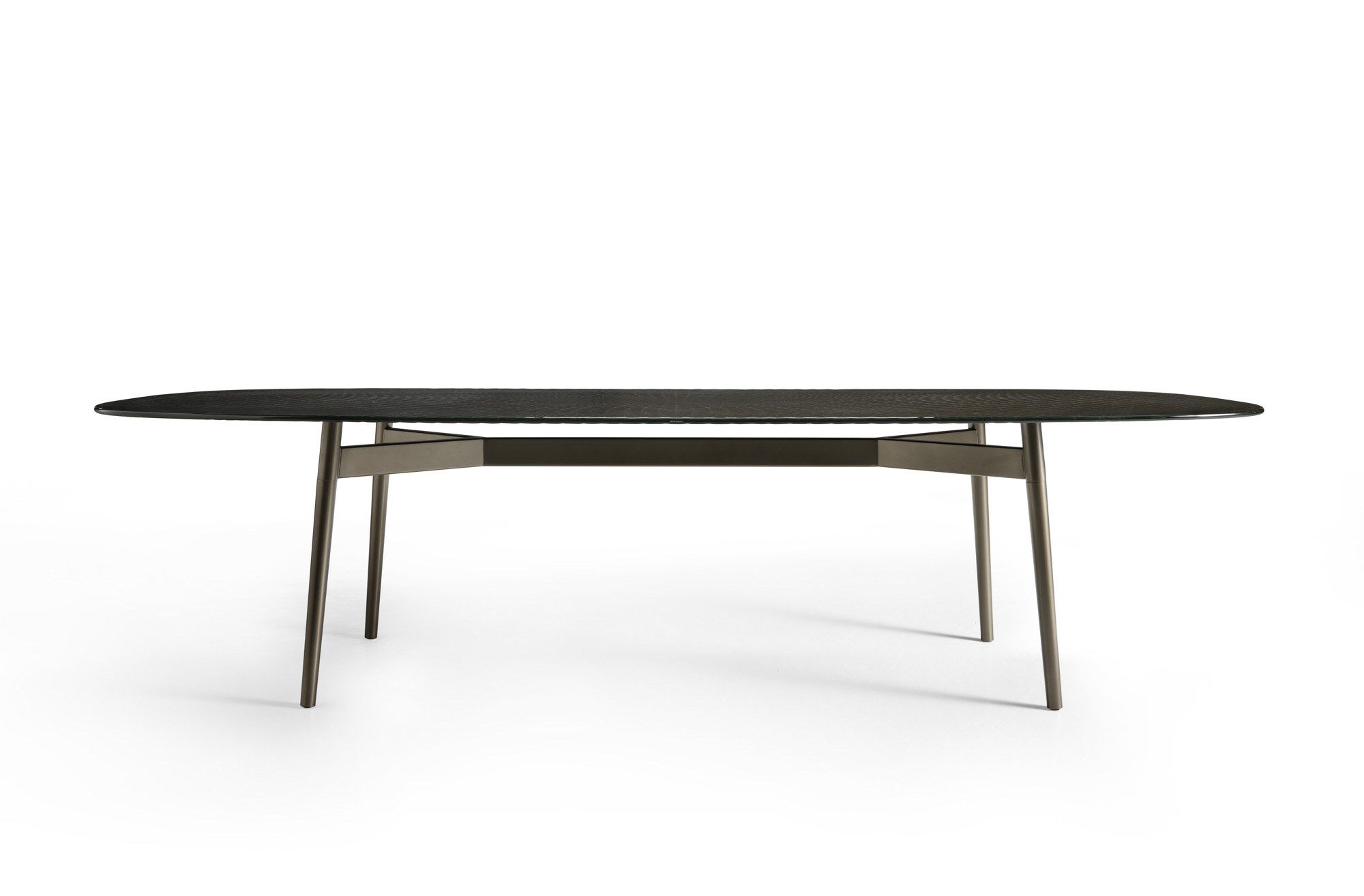 Стол с окрашенным металлическим основанием и стеклянным верхом FIAM ITALIA Coral Beach ARCH-00050702 - Вид №2