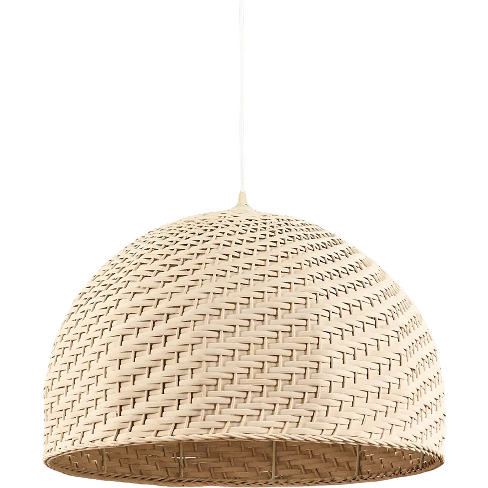 Подвесной светильник Eko 1xE27x60 Вт, металл/текстиль, цвет белый/мультиколор LAMPLANDIA STLM-2204602 - Вид №1