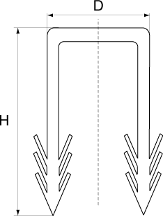 0870240 Монтажные профиля BIS Дополнительные якори для монтажа труб к полу WALRAVEN  - Вид №1
