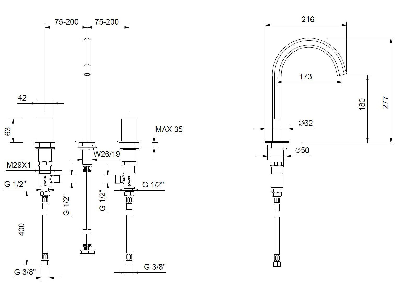 Дистанционное управление из муранского стекла Fantini Rubinetti Венеция ARCH-00096990 - Вид №7