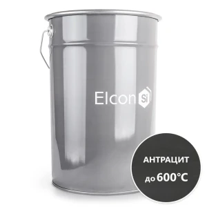 Эмаль термостойкая матовая Elcon Max Therm 00-00000013 цвет серебристый 25 л
