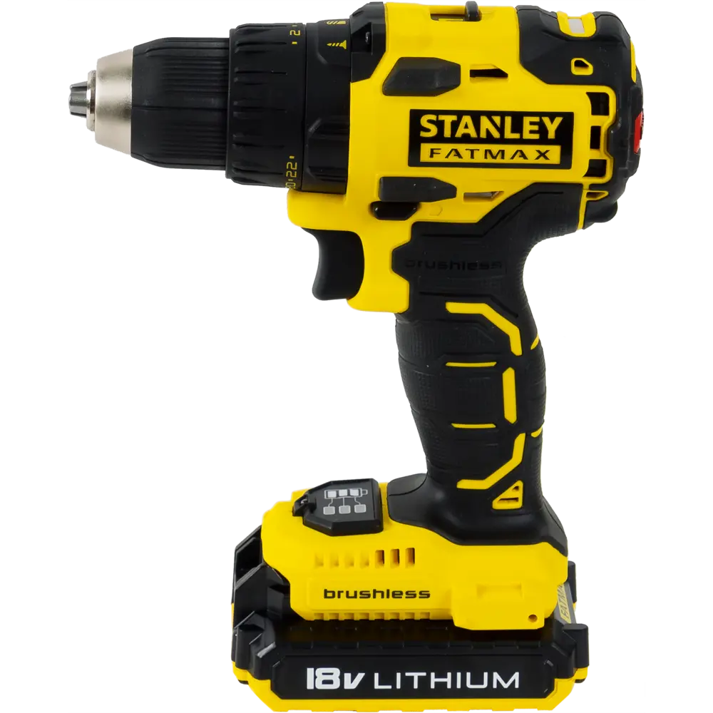 Шуруповерт бесщеточный аккумуляторный Stanley Fatmax FMC607D2, 18 Вт Li-ion 2х2 Ач STLM-2129712 - Вид №1
