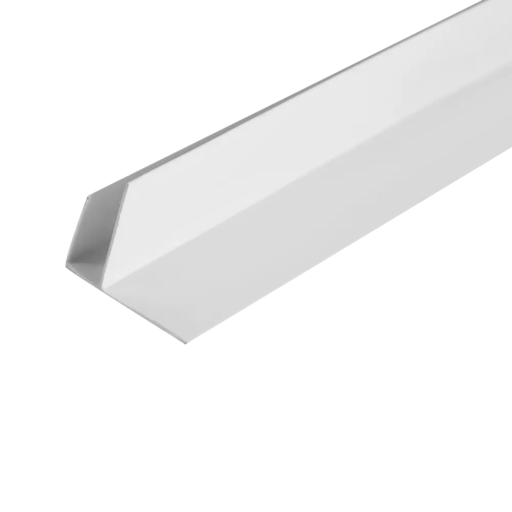 84036097 Профиль F-образный ПВХ Т8/10 мм цвет белый 3000 мм STLM-1014647 Santreyd 