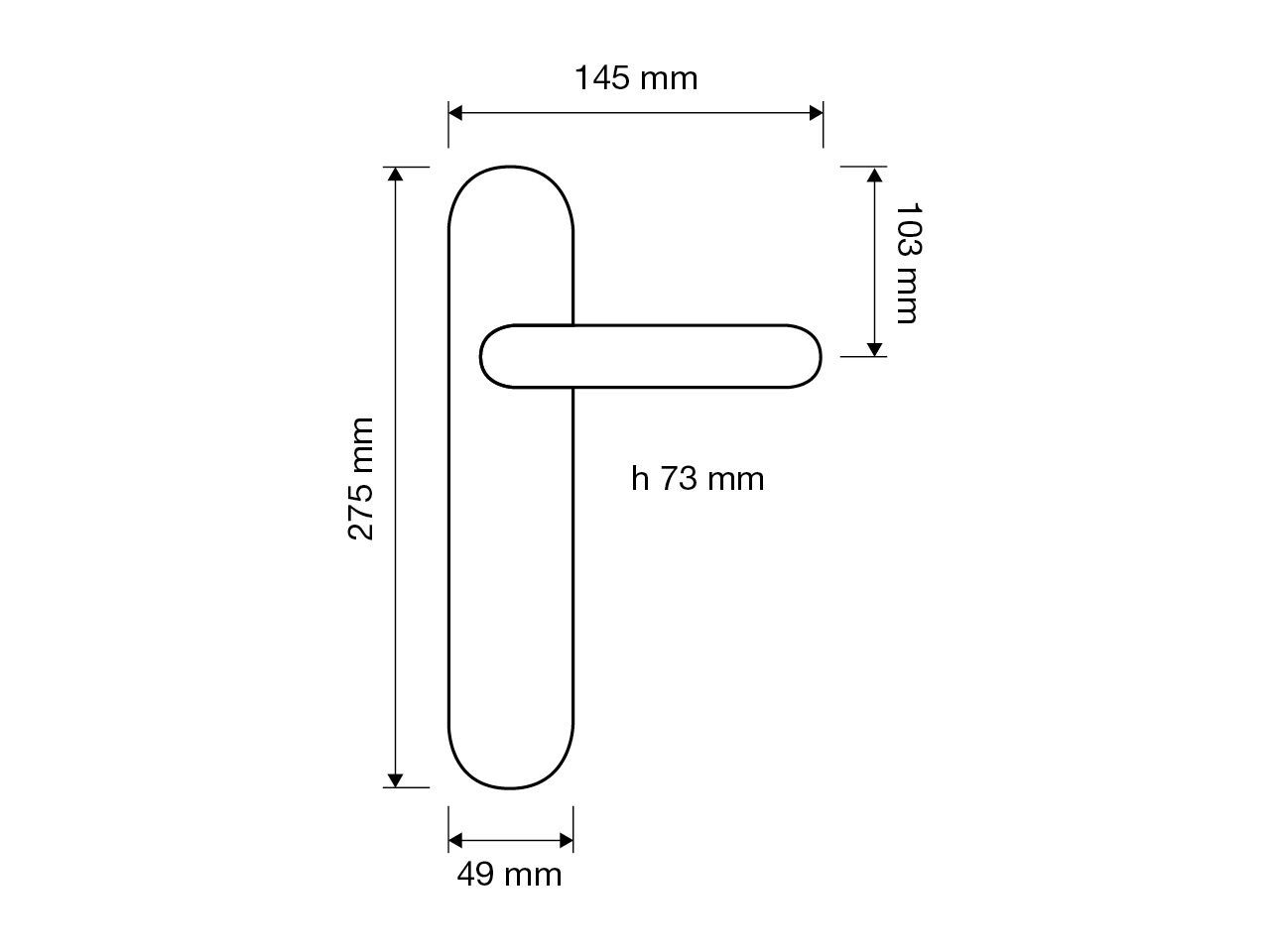 Латунная ручка с кристаллами Swarovski® на пластине LINEA CALI' мечта ARCH-00089595 - Вид №2