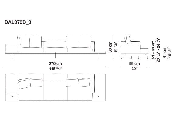 3-местный тканевый диван B&B Italia док ARCH-00033457 - Вид №70