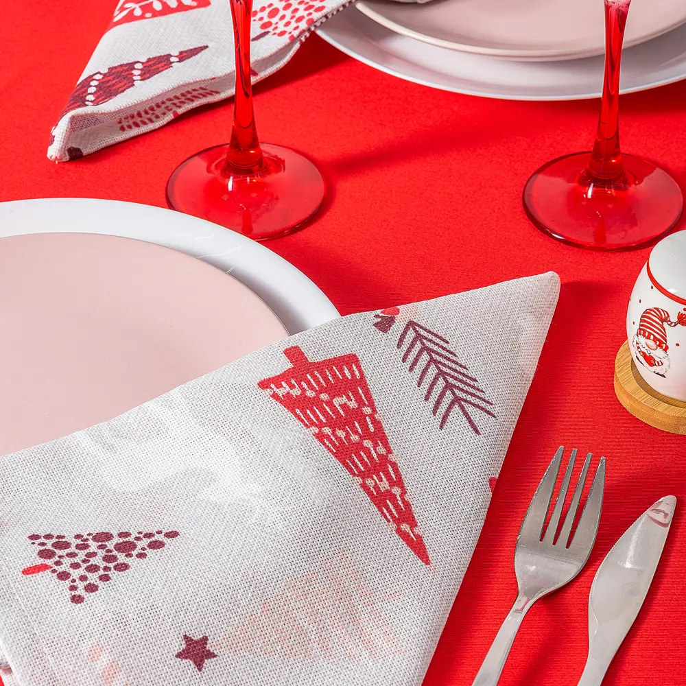 Салфетка сервировочная Скандинавия 40x30 см серо-красная Altali STLM-2009515 - Вид №10
