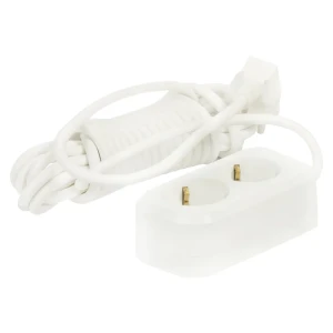 Удлинитель с заземлением Lux 2 розетки 5 м цвет белый