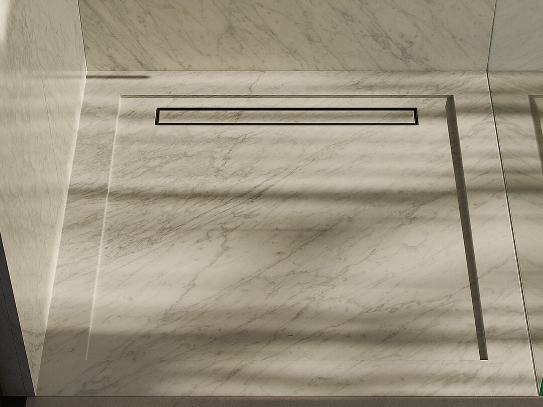 Каррарский мраморный пол проволочный поддон для душа Maami Home QURUM CARRARA FLUSH ARCH-00022896
