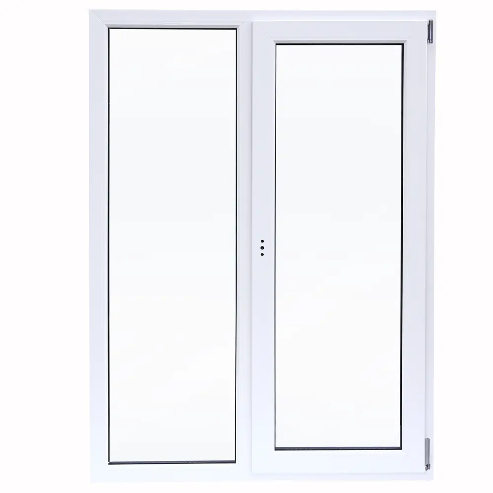 Окно пластиковое ПВХ VEKA двустворчатое 1160x1000 мм (ВхШ) однокамерный стеклопакет белый/белый STLM-2120523 - Вид №1