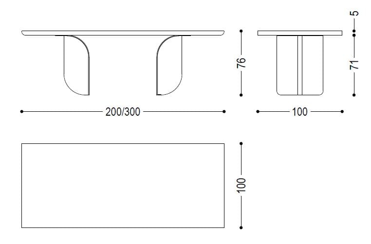 Деревянный и железный обеденный стол Riva 1920 FORMA ARCH-00092238 - Вид №6