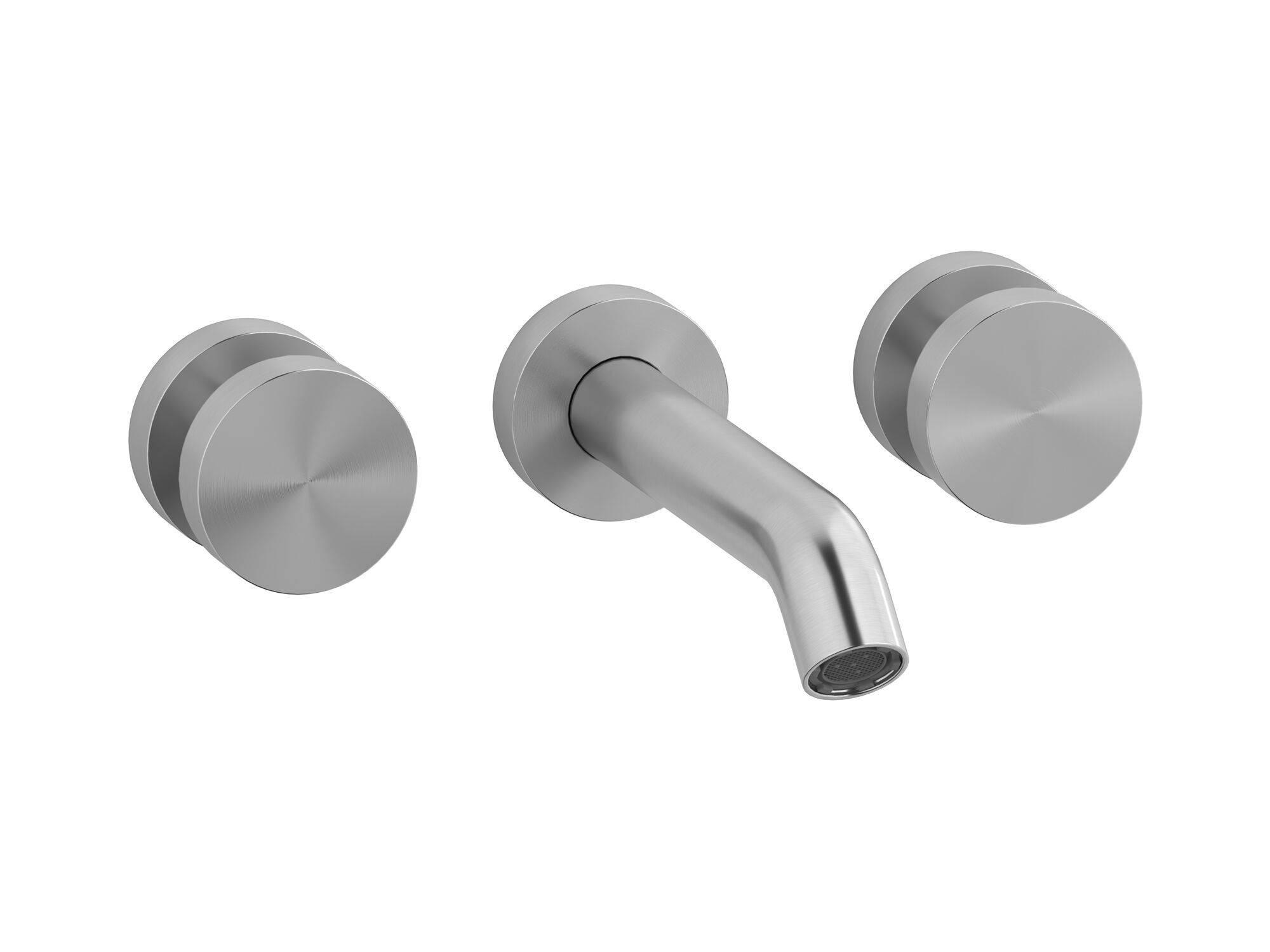 Настенный смеситель для раковины с 3 отверстиями из нержавеющей стали IB Тотем ARCH-00072926 - Вид №1