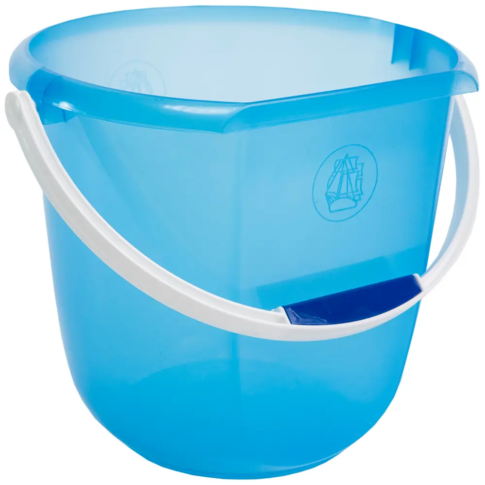 Ведро круглое Бриг пластик 12 л цвет голубой Santreyd STLM-2028535