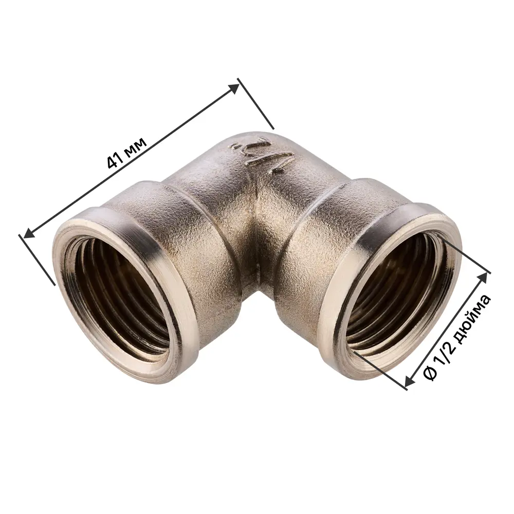 Угол 90° MONLID 1/2" ВР мм никелированная латунь STLM-2012484